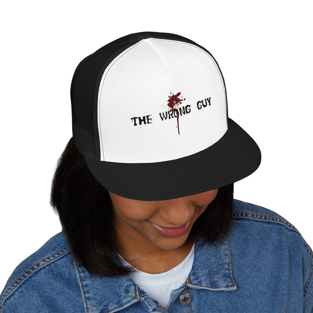 The Wrong Guy Embroidered Trucker Hat