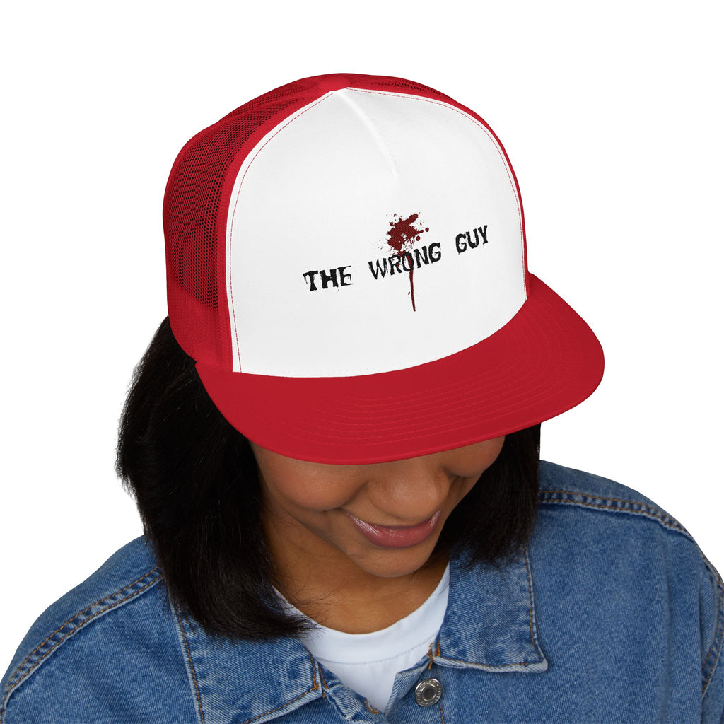 The Wrong Guy Embroidered Trucker Hat